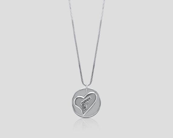 Everyday Gun Love Necklace with Chain